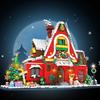 City Creativity Winter Village Christmas House Christmas ART House Model Building Blocks Bricks Kids Toys Christmas Gift
