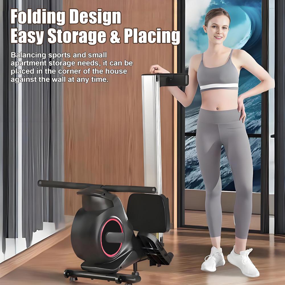 Air Rowing Resistance Rower Gym Equipment Cardio Machine Concept Fitness Indoor Body Building Infinite Air Resistance Rower