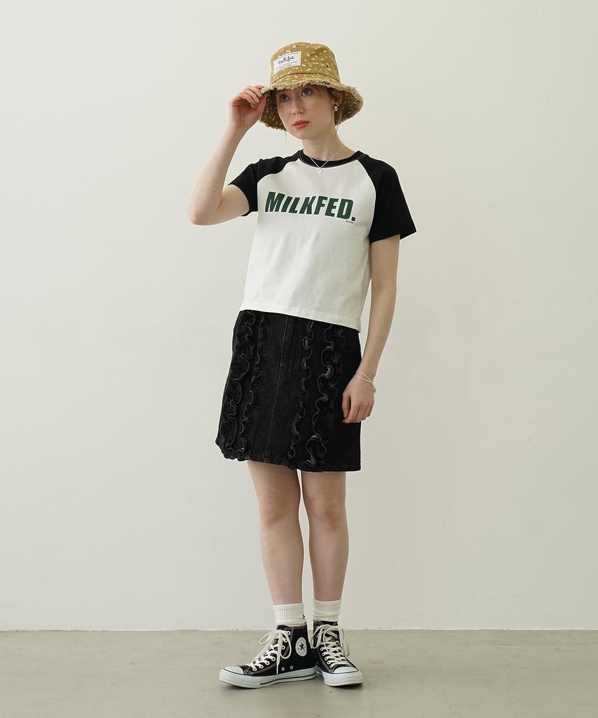 Milkfed Casual Compact White B/B Tee, Women's,