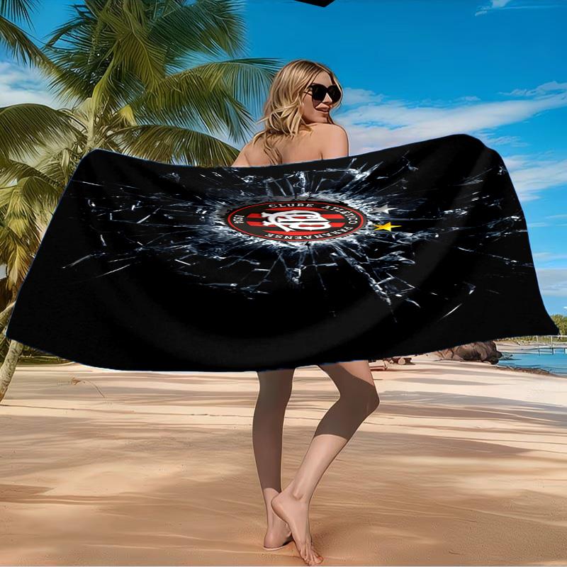 Atletico Paranaense Crest Beach Towel Microfiber Beach Towel, Lightweight and Quick-Dry, for Summer Travel, Swimming Pool Fan Birthday Gift