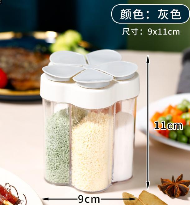 Multi-function Kitchen Household Seasoning Bottle Salt Pot Container Condiment Monosodium Glutamate Seasoning Box Kitchen Tools