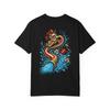 Cowboy Frog Garden Hose Rodeo T-Shirt Black Back Print Comfort Colors 1717