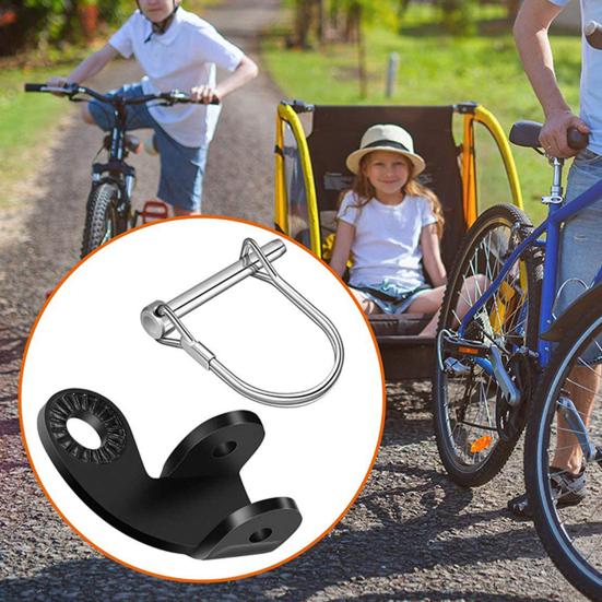 Bicycle Trailer Hitch 135 Degrees Bike Coupler Attachment Adapter Heavy Duty Bicycle