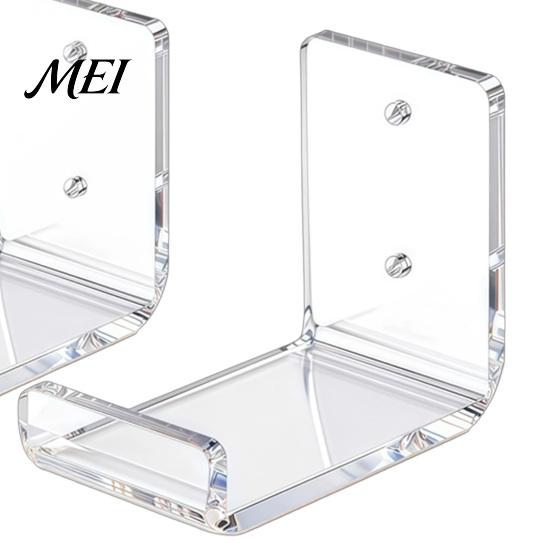 Wall Mount Bracket Acrylic Skateboard Bracket, Horizontal Snowboard Display Rack, Clear Heavy Duty Board Stand Sturdy Longboard Holder, for