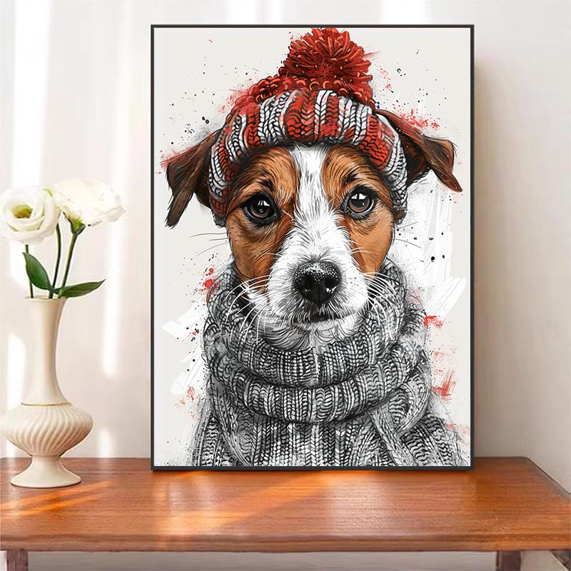 5d DIY Алмазная картина вышивка крестом животное собака алмазная вышивка мозаика полный круглый дрель домашний декор