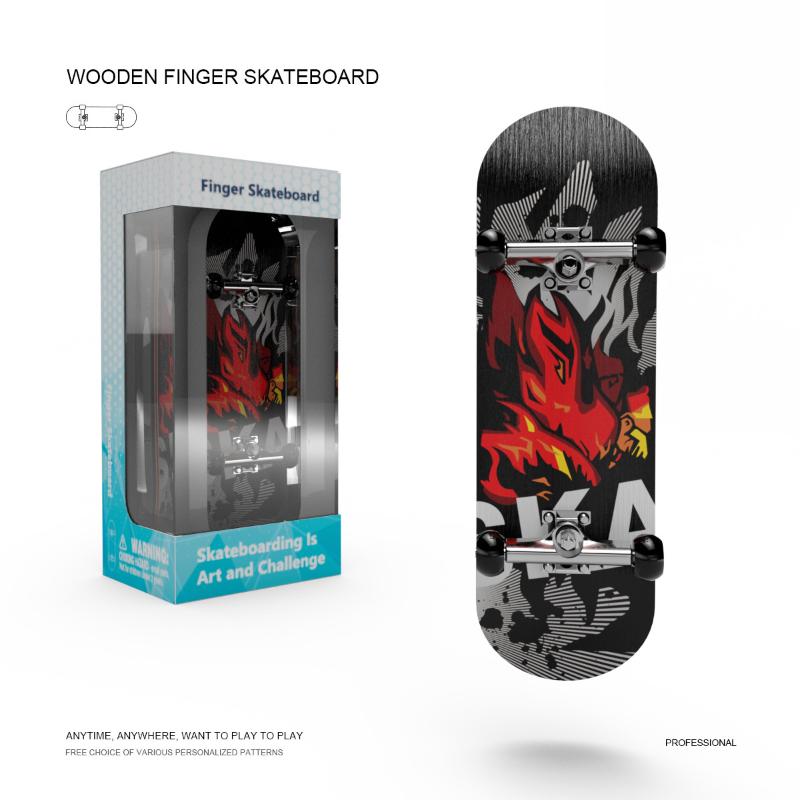 Игрушки Finger Skateboard Деревянный Finger Scooter Профессиональный Fingerboard Настольная игрушка Для взрослых Подростков/Детей