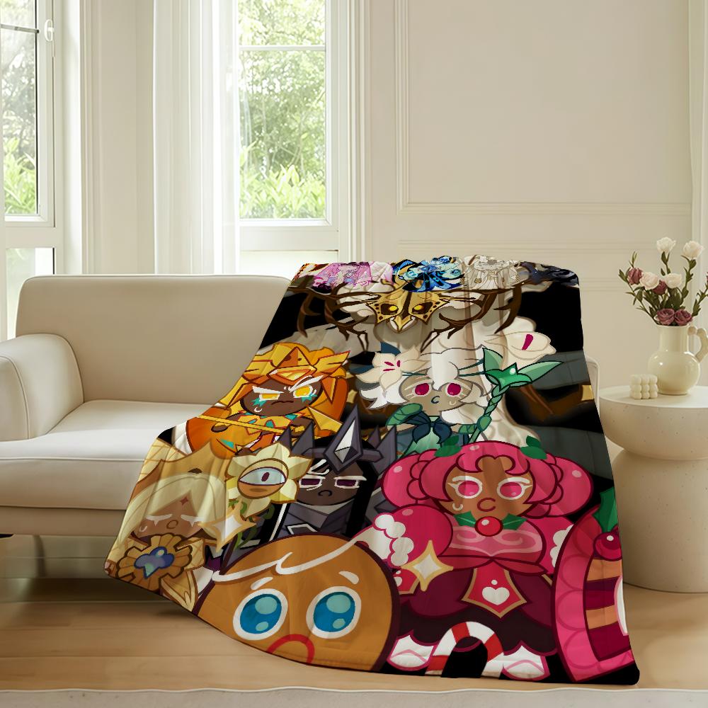 Classic Game C-Cookie Run-Kingdom Blanket Warm Soft Suitable For Bedroom Sofa Bed Living Room Office Travel Camping Gifts