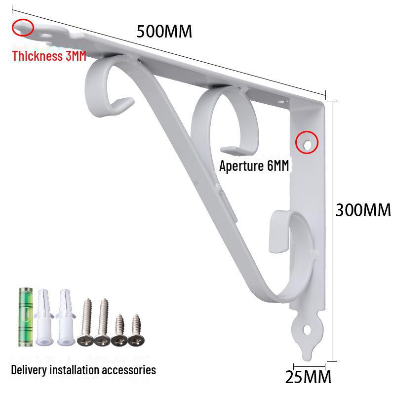 Утолщенный железный треугольный кронштейн для мраморной столешницы