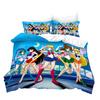 Постельное белье Сейлор Мун Домашний текстиль 3D цифровая печать Трехпредметный пододеяльник наволочка