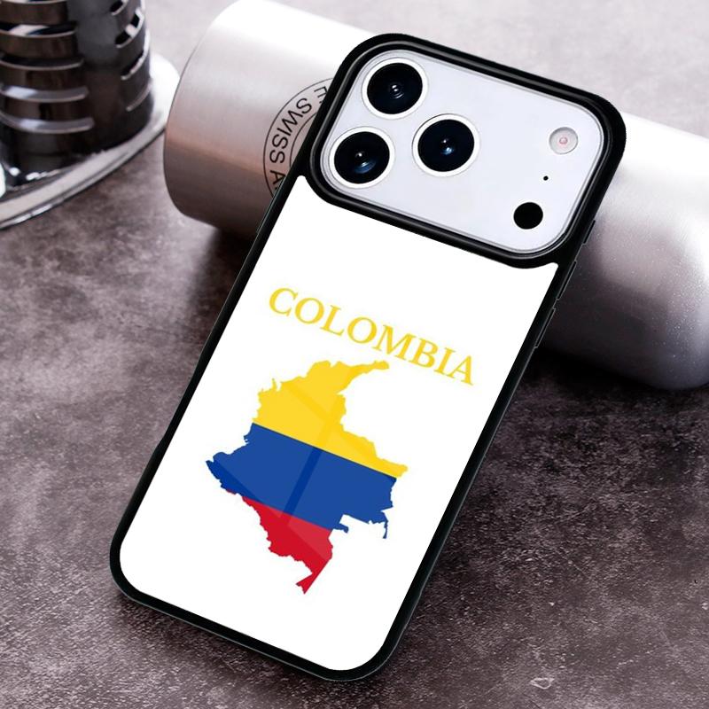 Чехол для телефона с флагом Колумбии для iPhone 17 16 15 14 13 12 11 Pro Max Plus 17Air Мягкий силиконовый чехол
