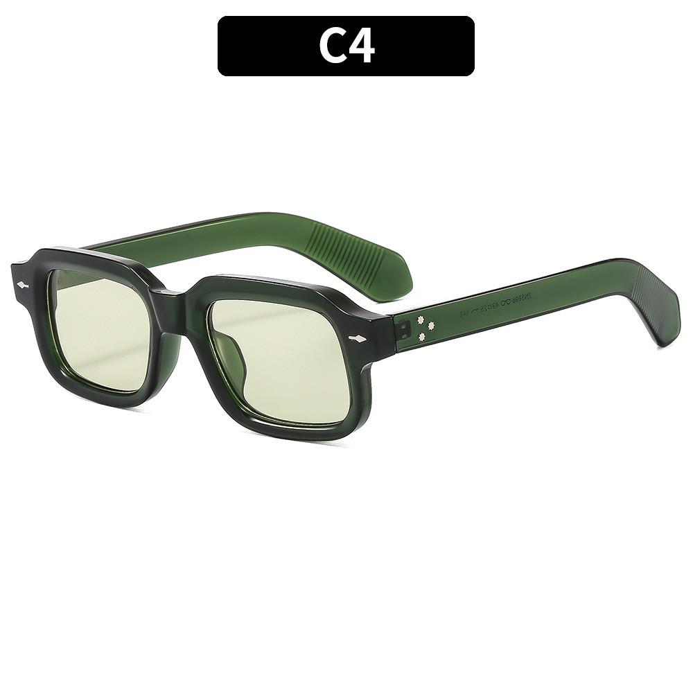 Трендовые ретро квадратные солнцезащитные очки «Стрелка» - Унисекс серые