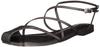 Asymmetric Flat Sandals FWGS231315 BLK Cm [Frey ID] Women's 24.5