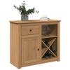 VidaXL Buffet with Drawer Panama 93x40x80 Cm Solid Pine Wood, Storage Furniture, Kitchen Storage Furniture, Furniture 4016386
