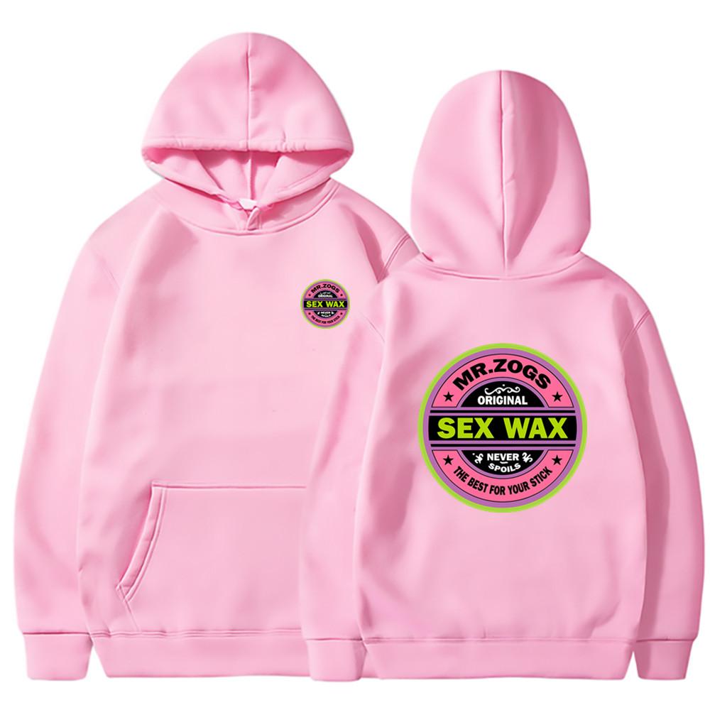 2026 New Men’s Trendy Pullover Hoodie – Street-Style Unisex Design, Featuring “Sex Wax / Mr. Zog's Surf” Graphic