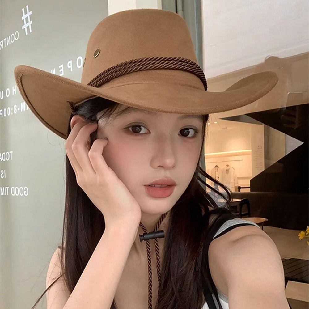 Beach Cap Summer Sun Hat Knight Hat Sunscreen Cap Elegant Western Cowboy Hat Woman/Female