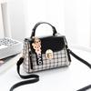 PU Leather Crossbody Bag Plaid Pattern Messenger Bag Fashion Handbags Women