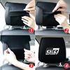 wszbn9 1PCS Car seat headrest cover for  for Toyota GR Sport TRD Auris Camry C-HR Rav4 Aqua Yaris Corolla accessories car styling