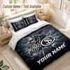 Custom Name Bedding Set 3 PiecesSC Freiburg FC Print Duvet Cover + 2 Pillowcases Soft Bed Decor