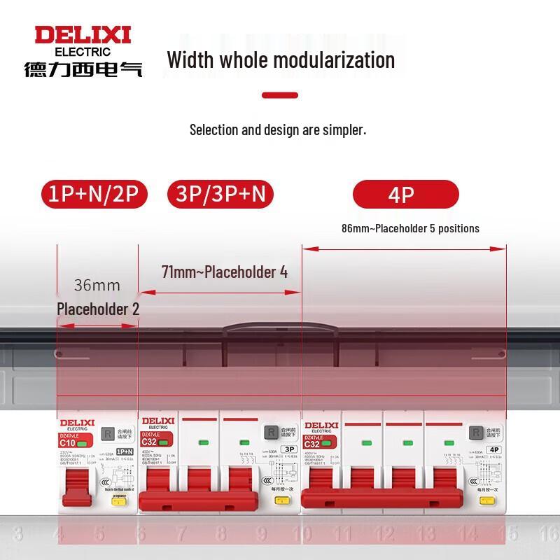 DELIXI DZ47SLES Leakage Protector Circuit Breaker