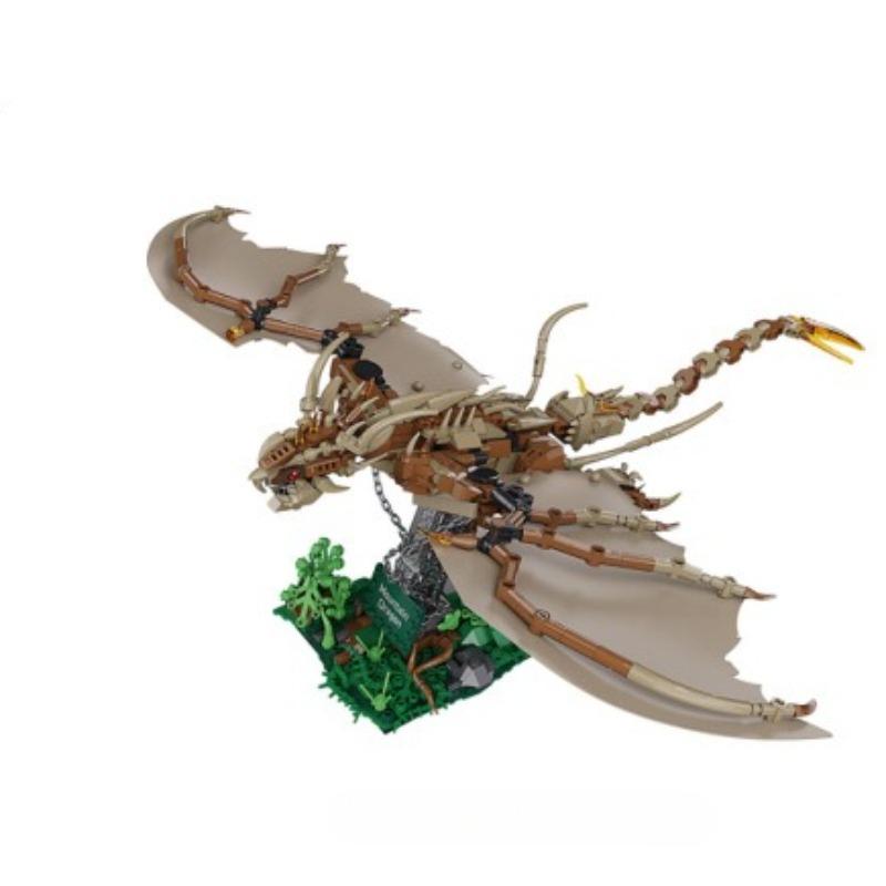 Mountain Dragon Model Mecha Toy Building Blocks Collectible Educational Playset For Children'S Creative Gifts