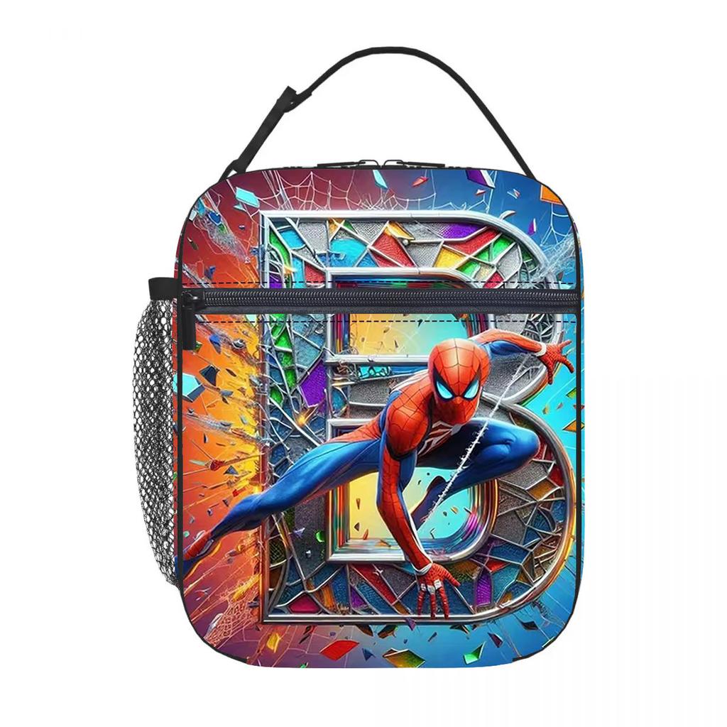 Marvel Spider-Man Cartoon Lunch Bag Insulated Tote Oxford Cloth Lunch Box Carrier New Portable