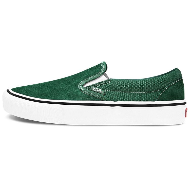 Vans Slip-On Series Canvas Classic Casual Durable Low-Top Skate Shoes Unisex Sneakers Green VN0A347VW5Q