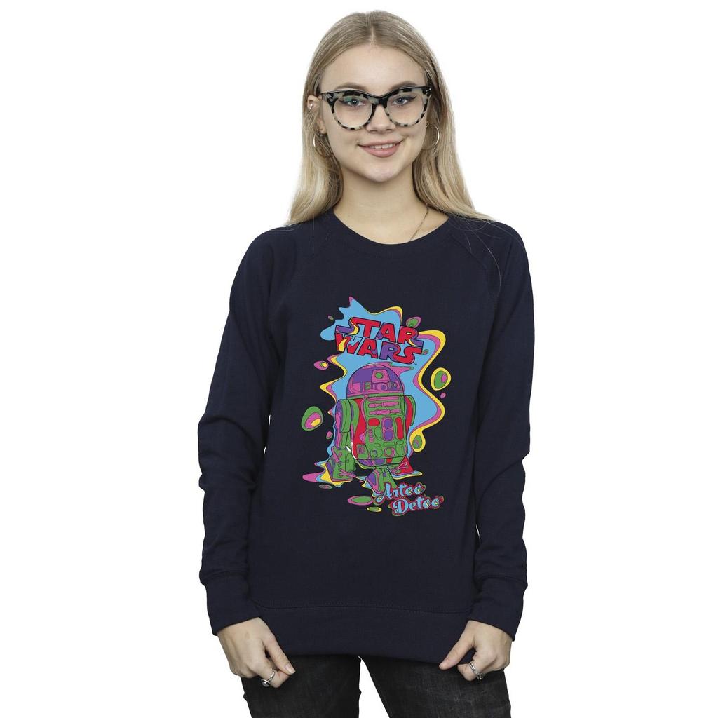Star Wars Womens/Ladies R2D2 Pop Art Sweatshirt
