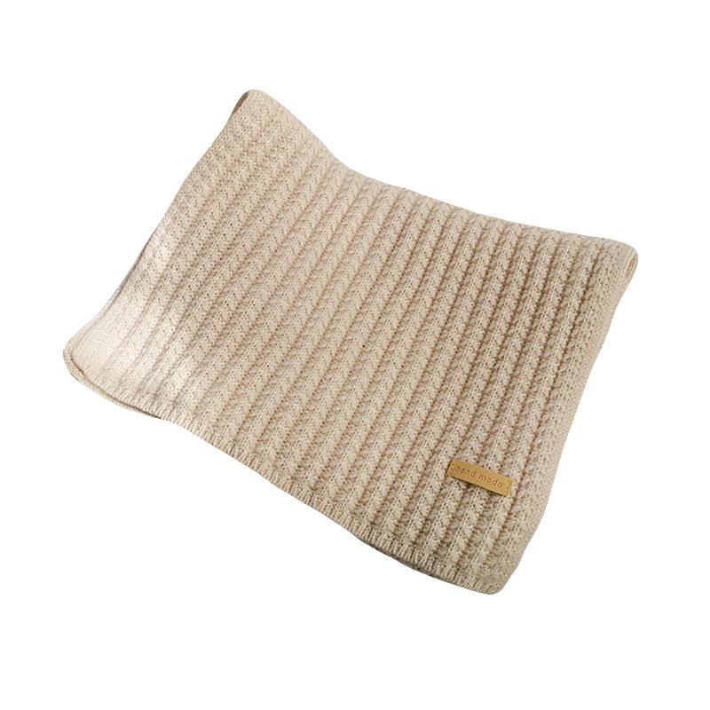 Ins Harajuku Wind Coarse Knitted Scarf Women's Winter Korean Edition Универсальный толстый теплый шарф для студентов Однотонный модный
