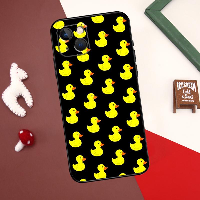 Чехол Kwaii yellow duck для iPhone 12 11 13 14 15 Pro Max 12 Mini 7 8 Plus X XR XS Max SE 2020