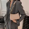 Trendy Lightweight Women Small Square Bag Crocodile Pattern Faux Fur Material Versatile Chain Strap Single Shoulder Bag