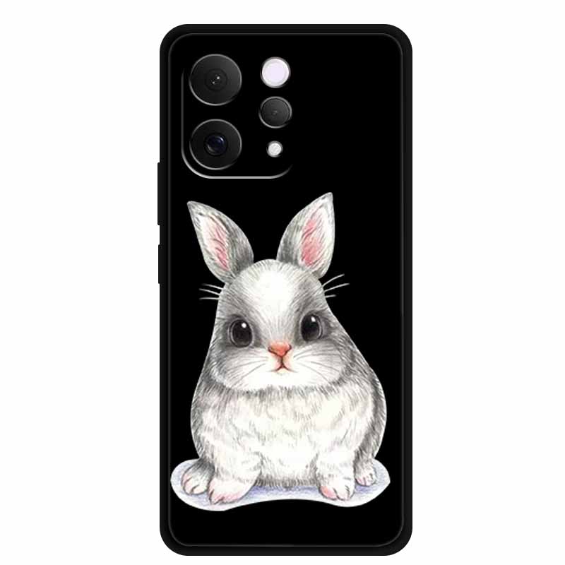 Coque For Vivo S50 V2528A Case 6.59" Black Silicone Case Cartoon Cat Shockproof Soft Back Cover For Vivo S50 5G 2025 Phone Case