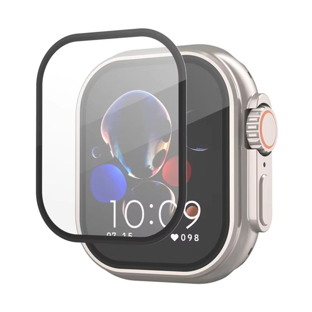 Защитное стекло с рамкой из титанового сплава для Apple Watch Ultra 49 мм (iWatch 8)