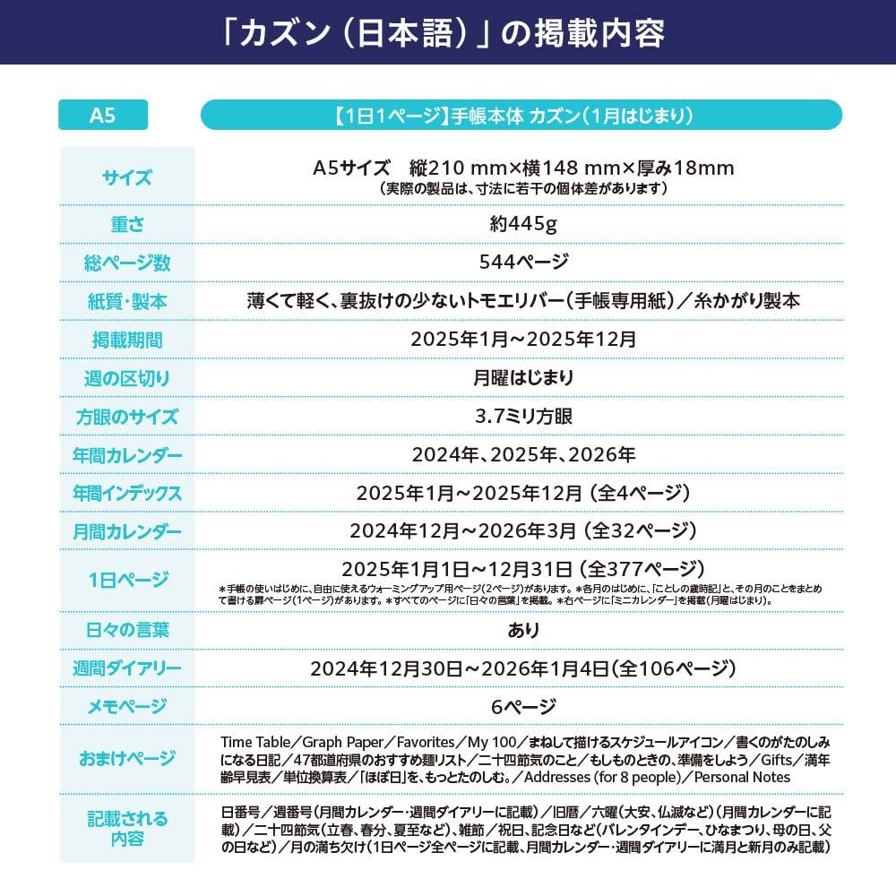 Hobonichi Techo 2025 HON SPY×FAMILY/Forger Family ※Domestic Stamp [A5/1 page per day/January/Monday start]