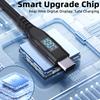 1m USB-C to USB-C Cable 100W 5A/20V Nylon Braided Phone Tablet Fast Charging Digital Display Cord