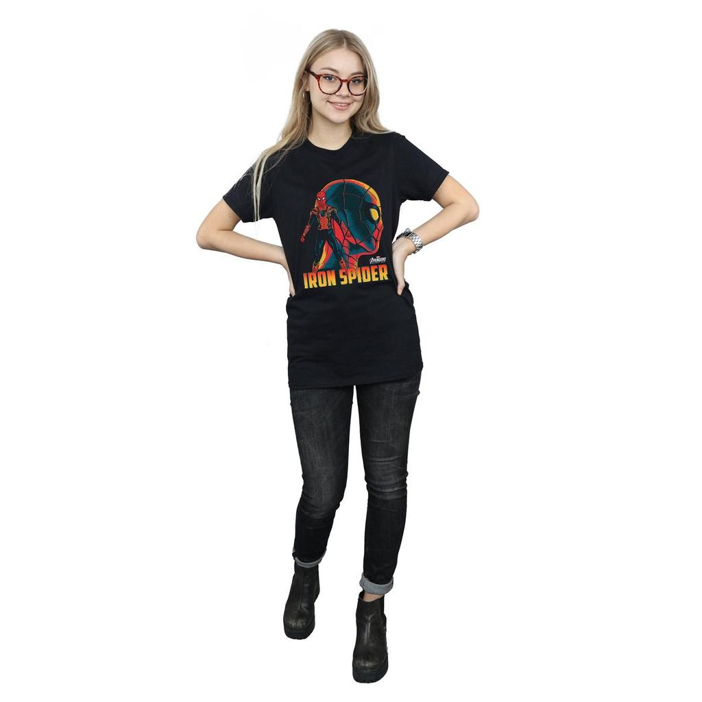 Spider-Man Womens/Ladies Cotton Boyfriend T-Shirt