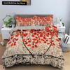 Пододеяльник с акварельными цветами King Queen, красочный цветущий комплект постельного белья для подростков, взрослых, 2/3 предмета, полиэстеровое одеяло