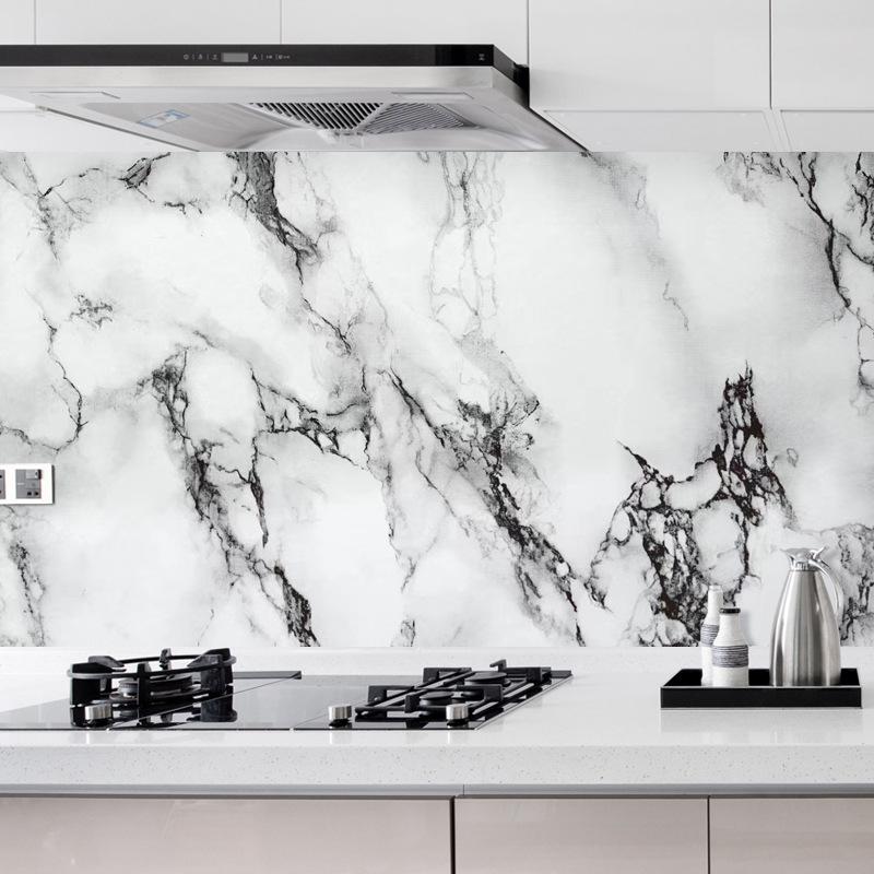 Мраморная кухонная маслостойкая пленка, плита, водонепроницаемые, влагостойкие, самоклеящиеся обои, столешница, ремонт шкафа, плитка, наклейка