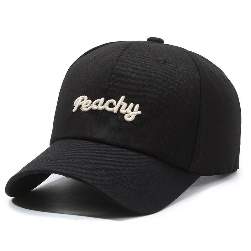 Fashionable Cotton Baseball Cap Featuring Cool Letter Embroidery For Street Style