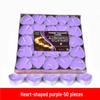 50 Heart-shaped Round Confession Candles for Romantic Birthdays and Tea Brewing