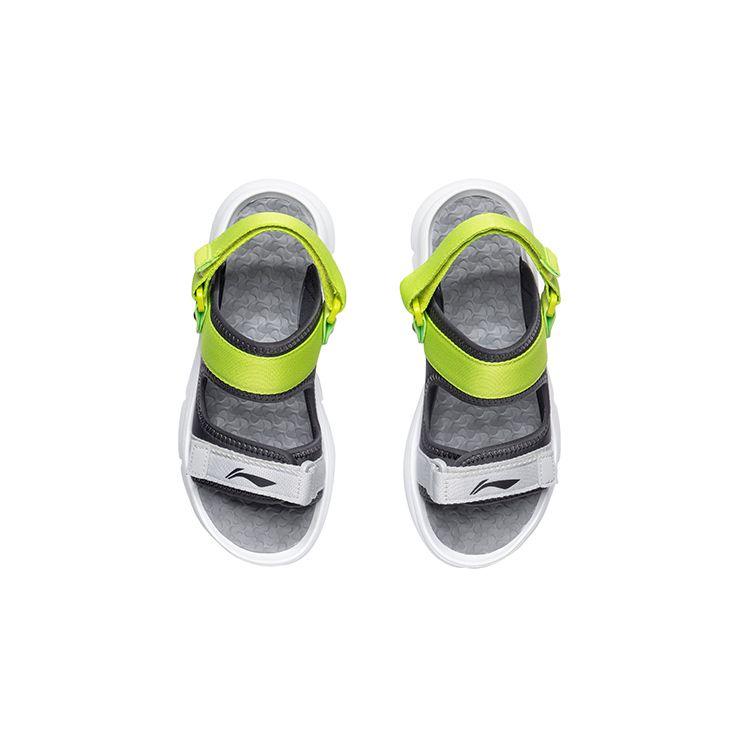 LiNing Удобные Нескользящие Спортивные Сандалии Детские Сандалии Черный Зеленый YKUR022-7