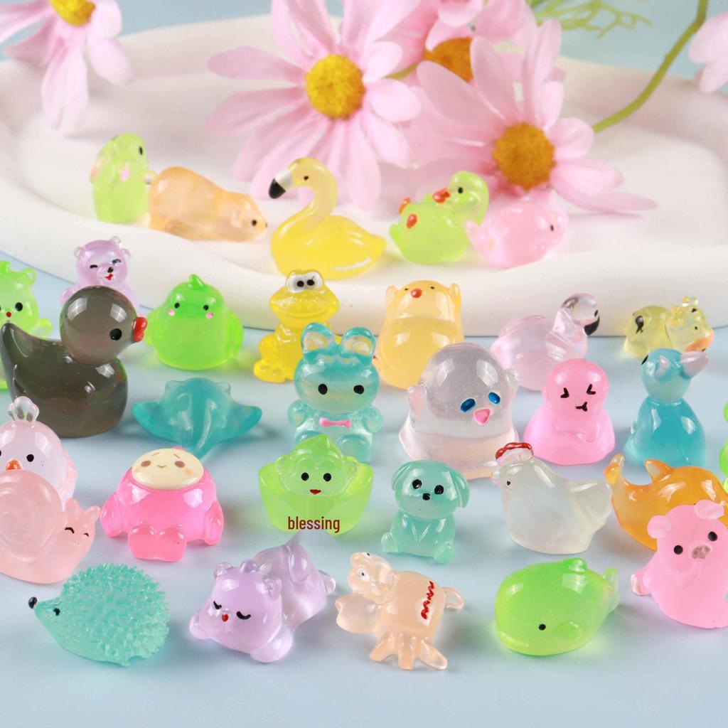 Luminous Cartoon Animal Hair Clips: Rabbit, Duck, Panda, Strawberry, Bear, Turtle