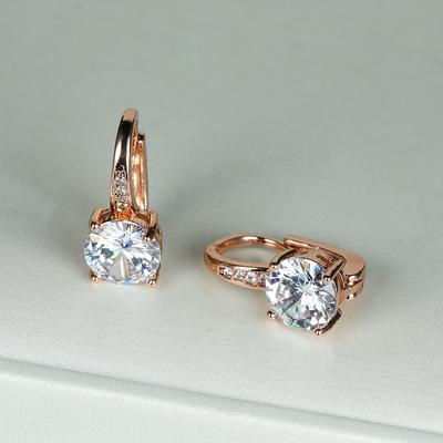 Женские сережки с кубическим цирконием