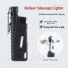 Fierce Fire Portable Windproof Camping Lighter – High-Temperature, Direct-Flame, Retractable, and Inflatable