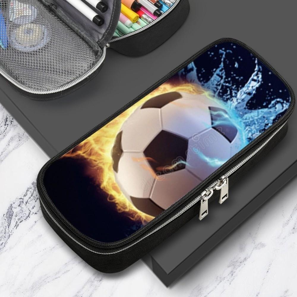 Sports Theme Soccer Pattern Pen Bag Soccer Pattern Multifunction Bag New Pencil Case  Gift