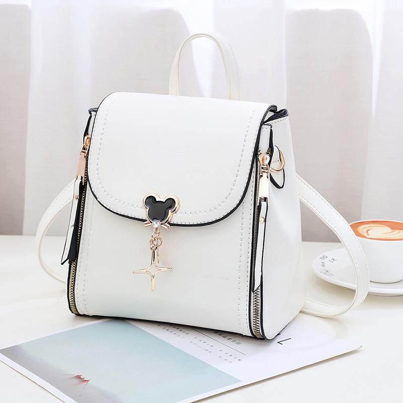Internet Celebrity Small Square Bag Double Shoulder Women's Backpack Popular Bag 2025 New Trendy Versatile Shoulder Messenger Bag Women's Bag
