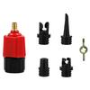 Air Valve Adapter Multifunctional 4 Standard Nozzles Solid Structure for Inflatable Boat Bed for Stand Up Paddle Board