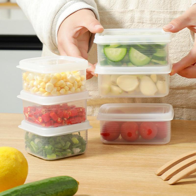 Прозрачный контейнер для хранения продуктов, кухонный герметичный контейнер для хранения, контейнер для свежести для холодильника, замороженного мяса, овощей