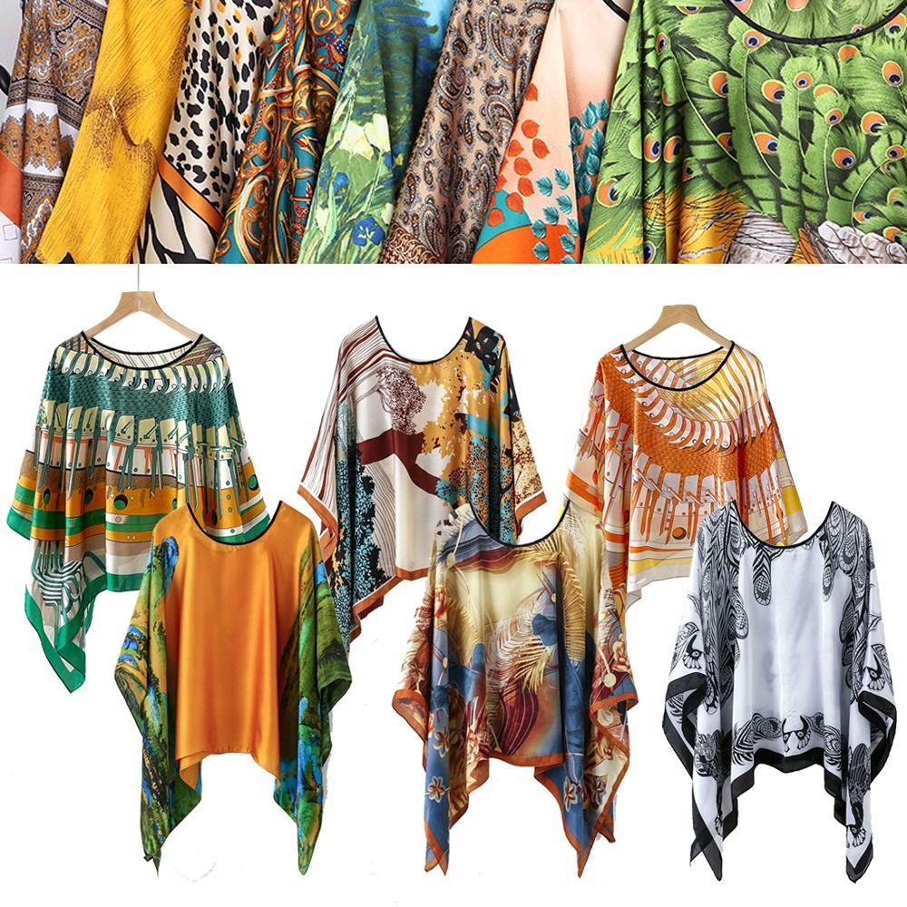 110x110cm Pullover Scarf Luxury Brand Designe Hijab Shawl Trendy Silk Scarf