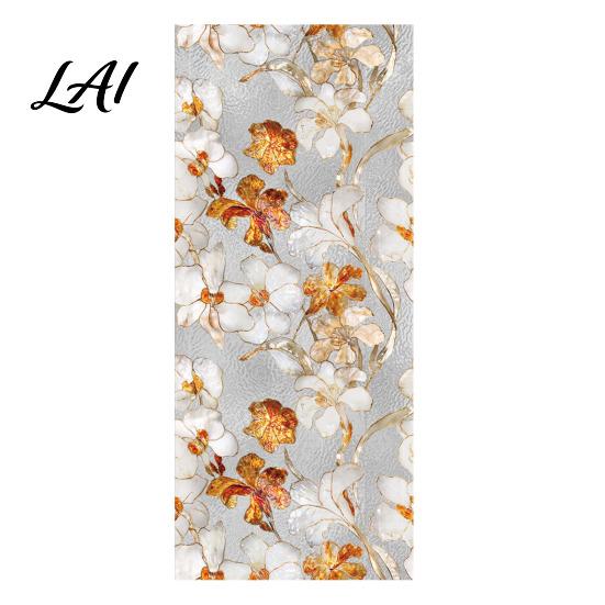 Kitchen Glass Film Water Ripple Texture Floral Window Stickers Decorative Static Privacy Film Stickers Removable PVC Sticker for Home Office
