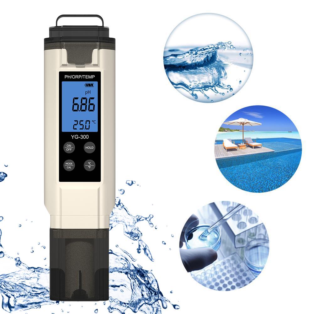 3-in-1 Digital Water Tester ORP Temp PH Meter for Drinking Water Hydroponics Aquariums Pools